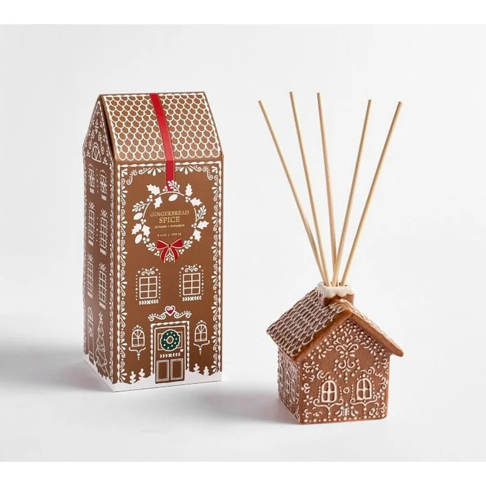 New Pottery Barn Figural Gingerbread Scent House Diffuser